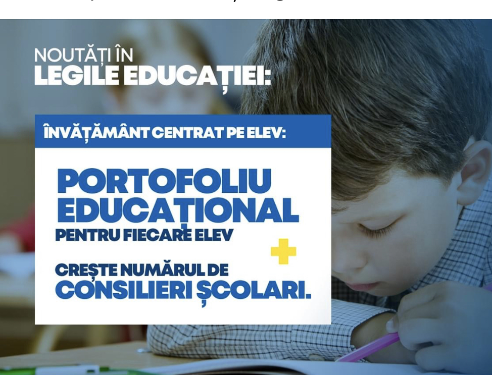 Portofoliul educațional, noutatea din legile educației PlusInfo Romania